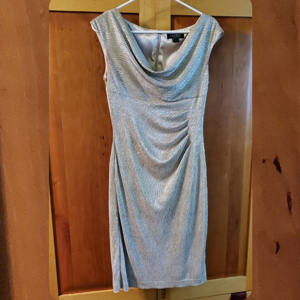Ralph Lauren Gold cocktail dress